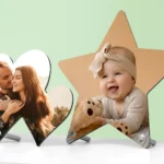 Cadre photo coeur ou étoile